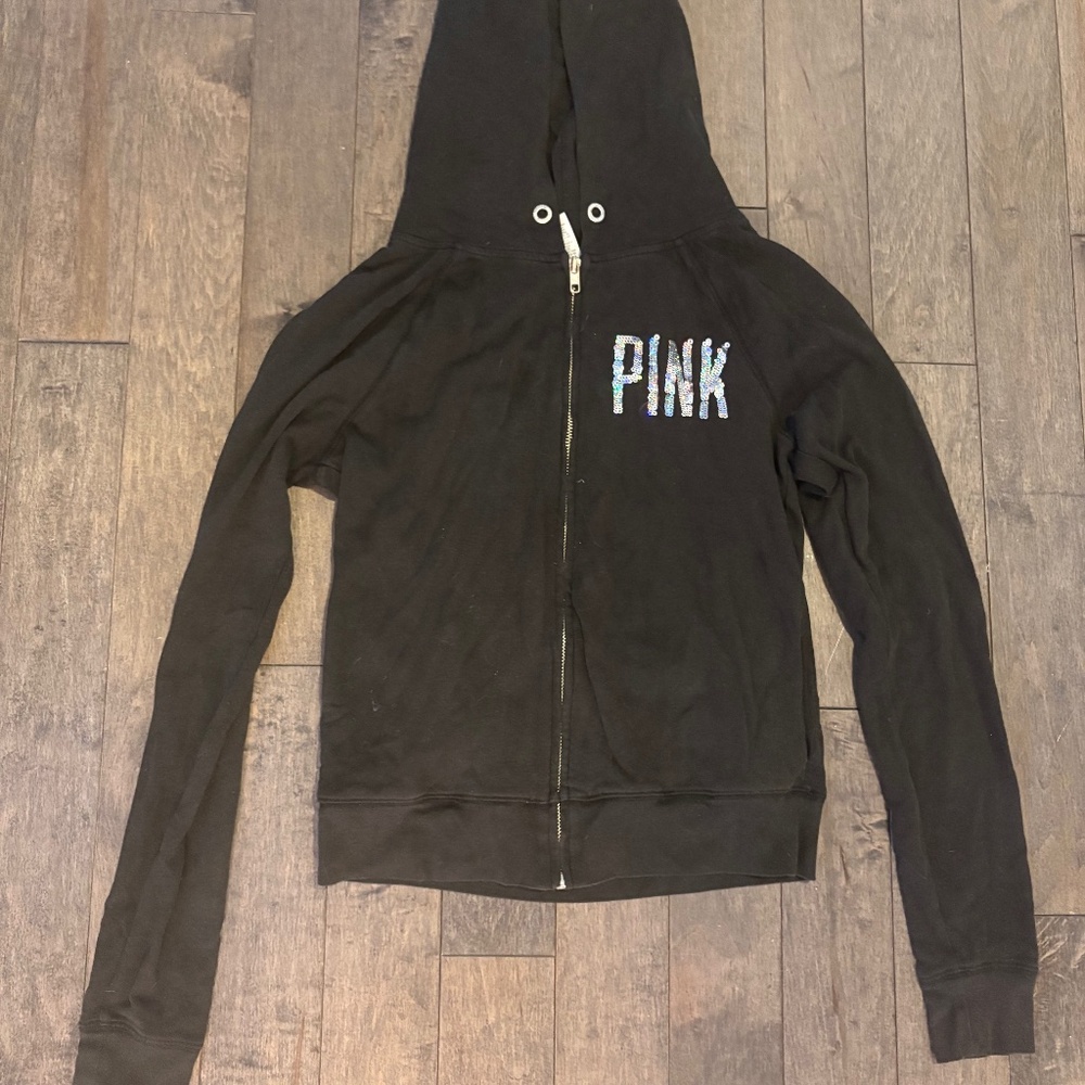vintage pink zip up